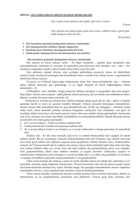 Kişilərdə intim problemlər və onların həlli yolları